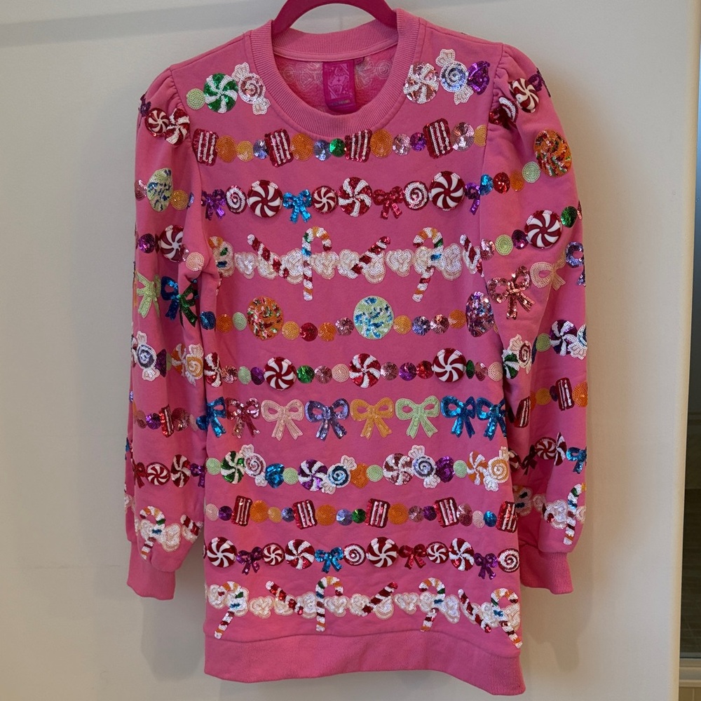 QUEEN OF SPARKLES Candy Pink Sweater